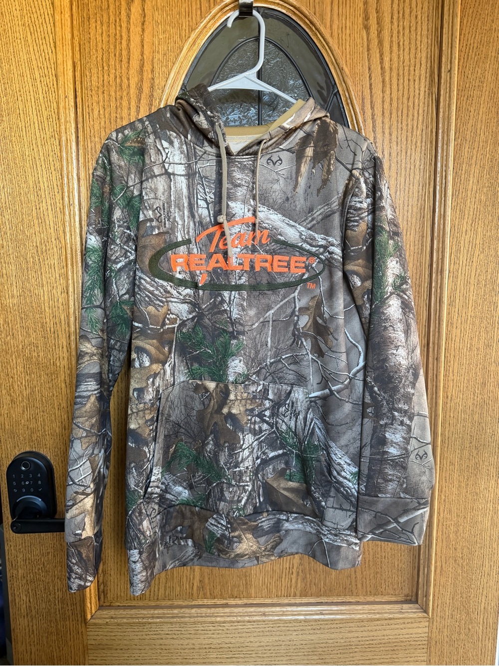 Realtree Camo Pullover Hoodie with Orange Logo